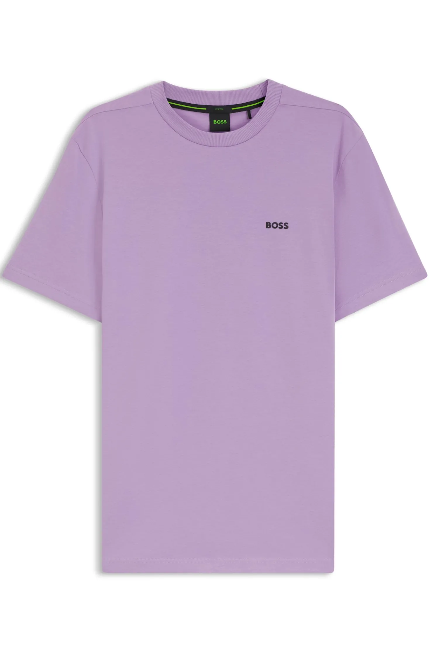 T-Shirt aus Stretch-Baumwolle mit Logo-Detail