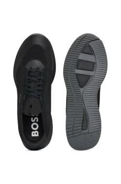 TTNM EVO Sneakers mit gestricktem Obermaterial und Velourslederdetails