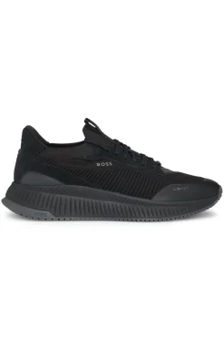 TTNM EVO Sneakers mit gestricktem Obermaterial und Velourslederdetails