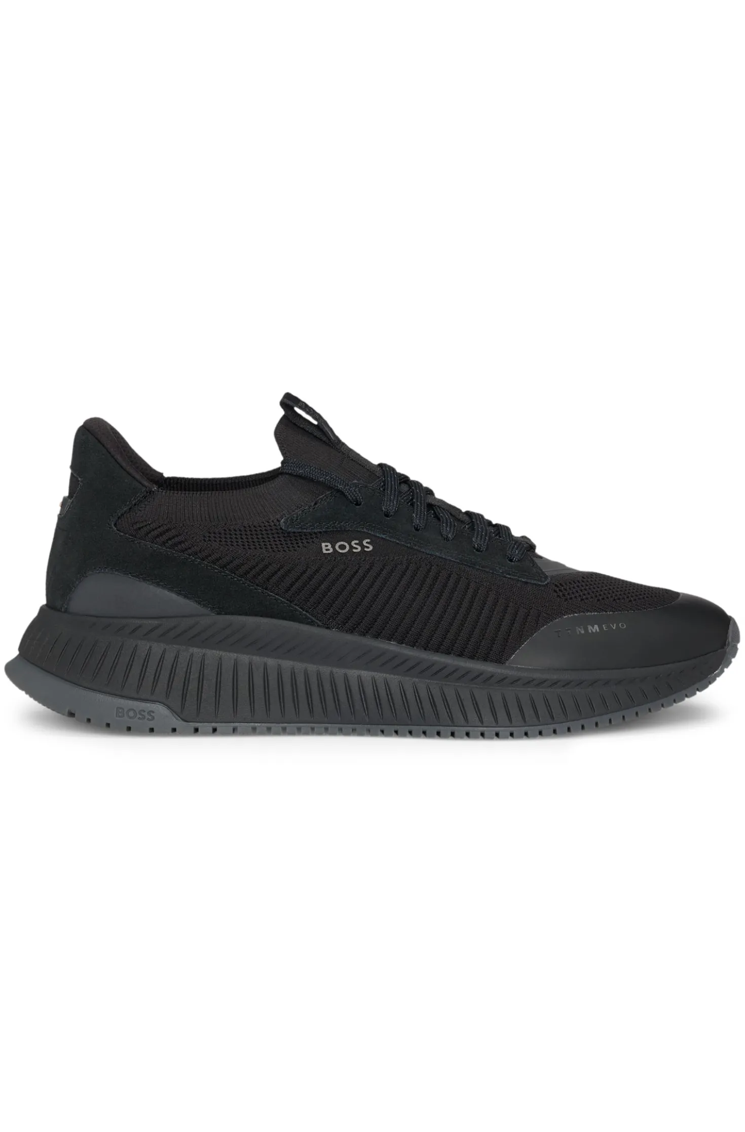 TTNM EVO Sneakers mit gestricktem Obermaterial und Velourslederdetails