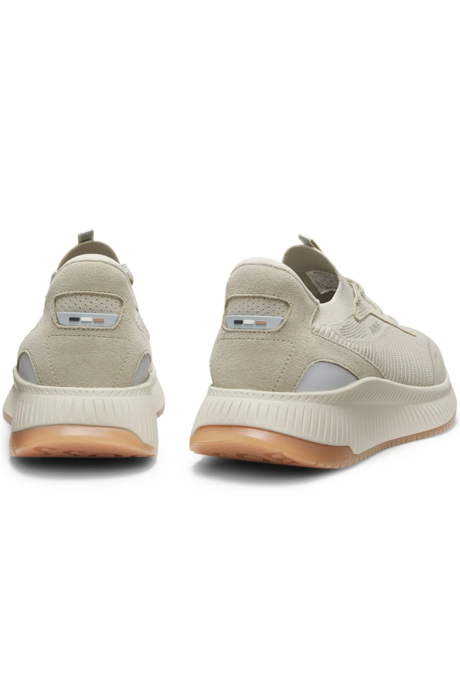 TTNM EVO Sneakers mit gestricktem Obermaterial und Velourslederdetails