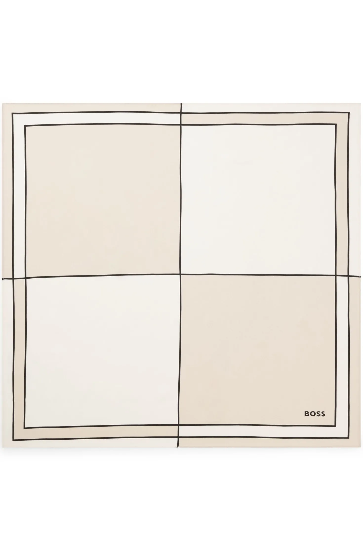 Tuch aus Seide mit Double-B-Monogramm-Print