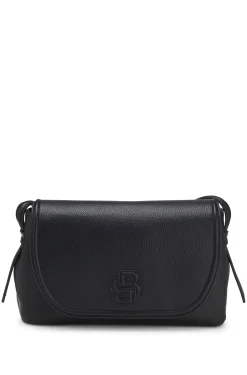 Umhängetasche aus genarbtem Kunstleder mit Double-B-Monogramm