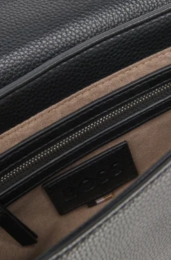 Umhängetasche aus genarbtem Kunstleder mit Double-B-Monogramm