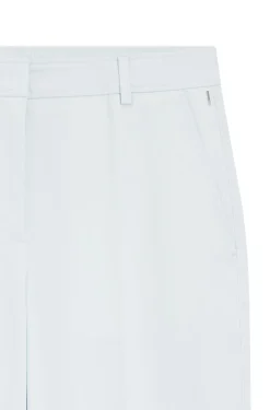 Verkürzte Tapered-Fit Hose aus elastischer Baumwolle