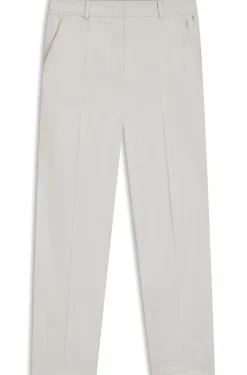 Verkürzte Tapered-Fit Hose aus elastischer Baumwolle