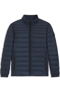 Verstaubare wattierte Jacke mit wasserabweisendem Finish und Logo-Badge