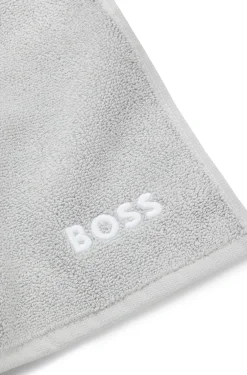 Waschlappen aus Baumwolle mit Kontrast-Logo-Stickerei