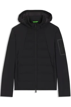 Wasserabweisende Daunenjacke mit abnehmbarer Kapuze