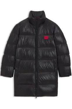 Wasserabweisende Daunenjacke mit Logo-Detail
