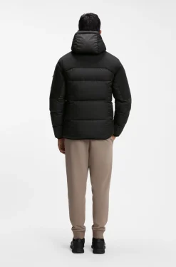 Wasserabweisende Daunenjacke mit abnehmbarer Kapuze