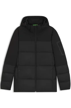 Wasserabweisende Daunenjacke mit abnehmbarer Kapuze
