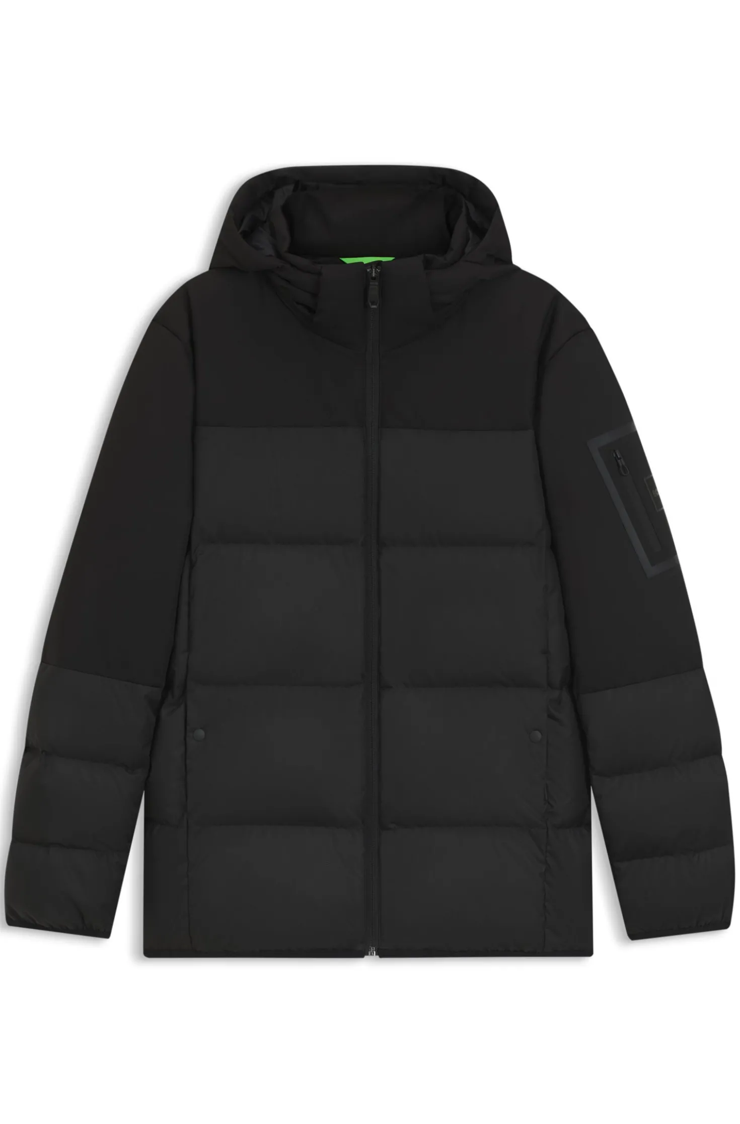 Wasserabweisende Daunenjacke mit abnehmbarer Kapuze