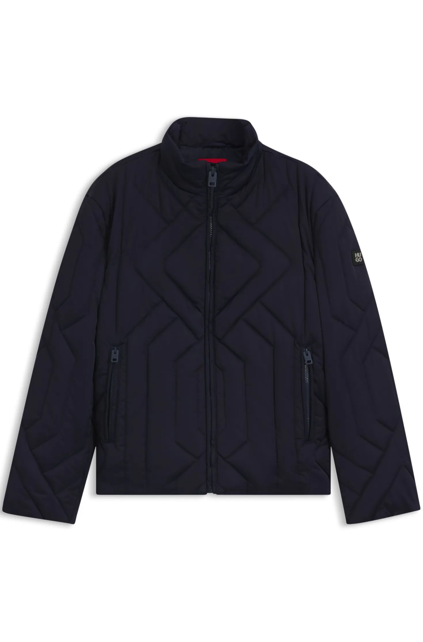 Wasserabweisende Jacke aus gestepptem Satin