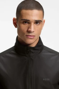 Wasserabweisende Jacke aus Vier-Wege-Stretch-Gewebe