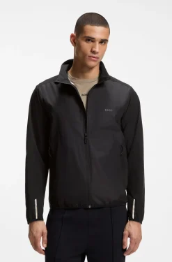 Wasserabweisende Jacke aus Vier-Wege-Stretch-Gewebe