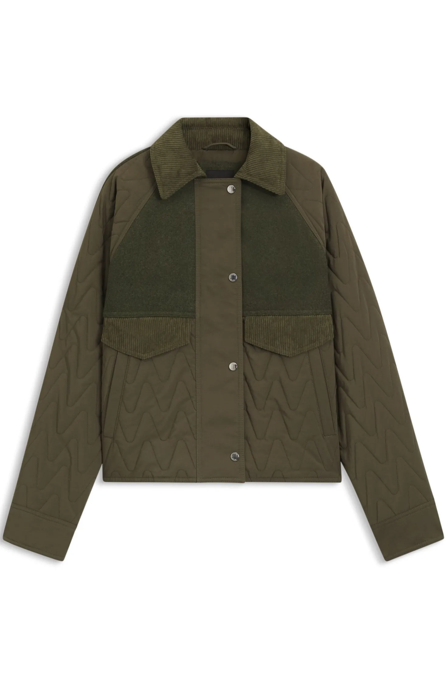 Wasserabweisende Jacke aus verschiedenen Materialien