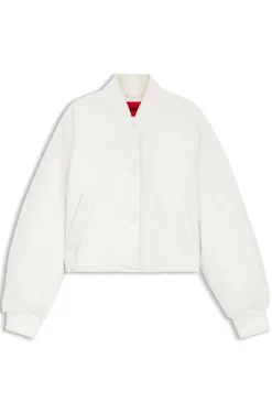 Wasserabweisende Jacke mit Chiffon-Overlay