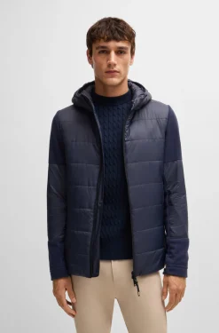 Wasserabweisende Reitsport-Jacke mit Fleece-Details