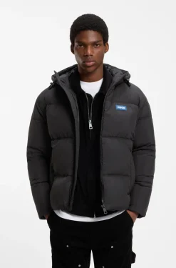 Wasserabweisende Relaxed-Fit Jacke mit Logo-Badge