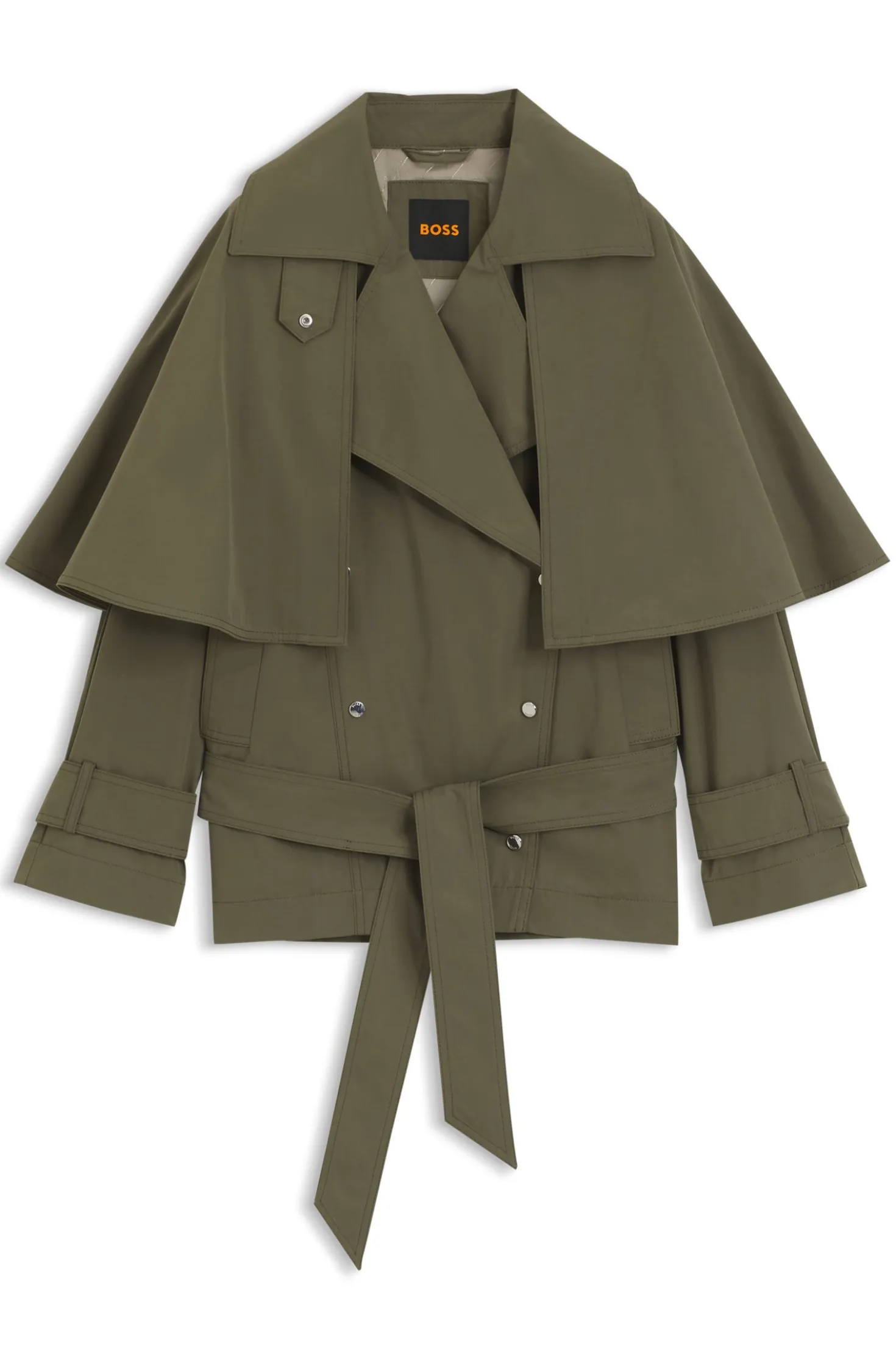 Wasserabweisender Trenchcoat mit Gürtel