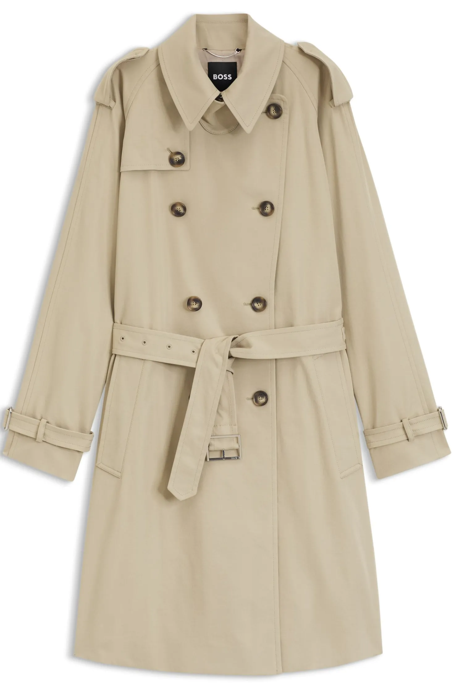 Wasserabweisender Trenchcoat mit Gürtel