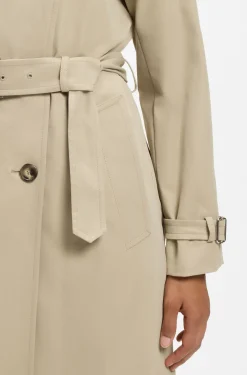 Wasserabweisender Trenchcoat mit Gürtel