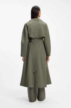 Wasserabweisender Trenchcoat mit Gürtel