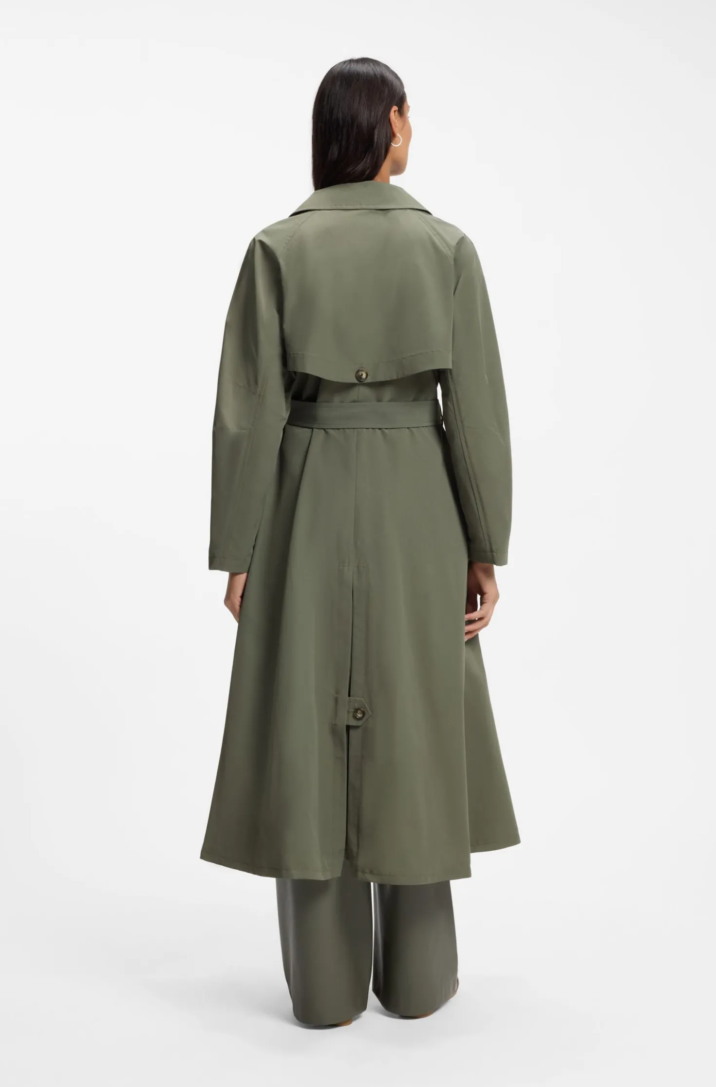 Wasserabweisender Trenchcoat mit Gürtel