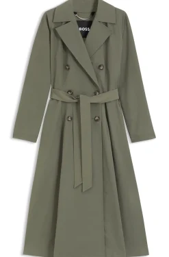 Wasserabweisender Trenchcoat mit Gürtel