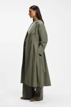 Wasserabweisender Trenchcoat mit Gürtel