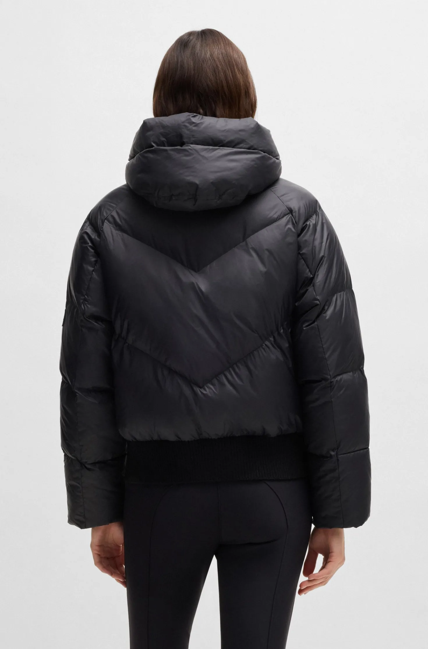 Wasserabweisende, wattierte Reitsport-Bomberjacke