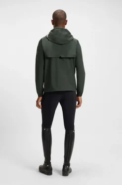 Wasserdichte Reitsport-Jacke mit verstellbarer Kapuze