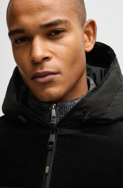 Wasserdichte Reitsport-Jacke mit Cord-Details