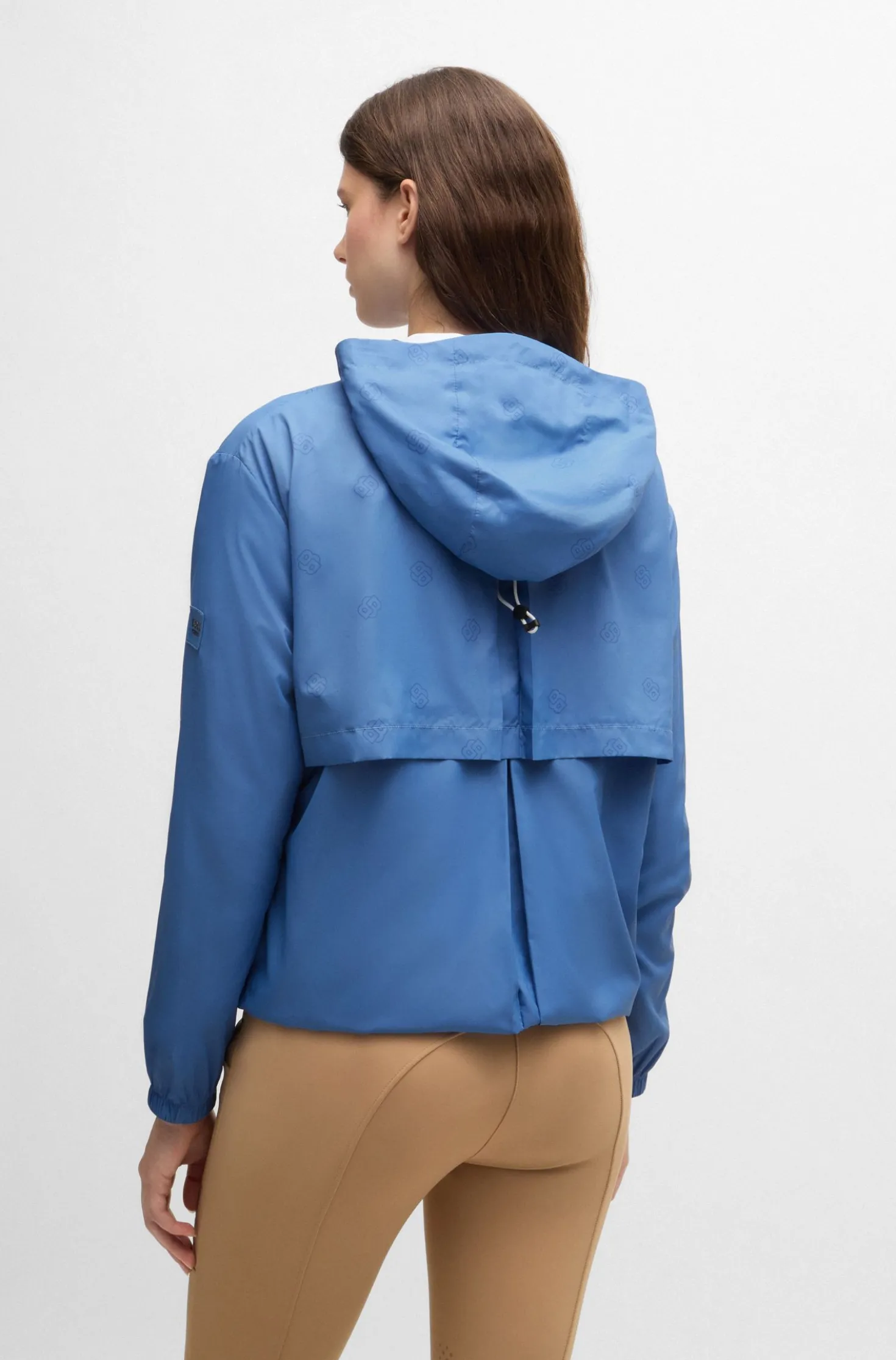 Wasserdichte Reitsport-Regenjacke mit Double-B-Monogrammen