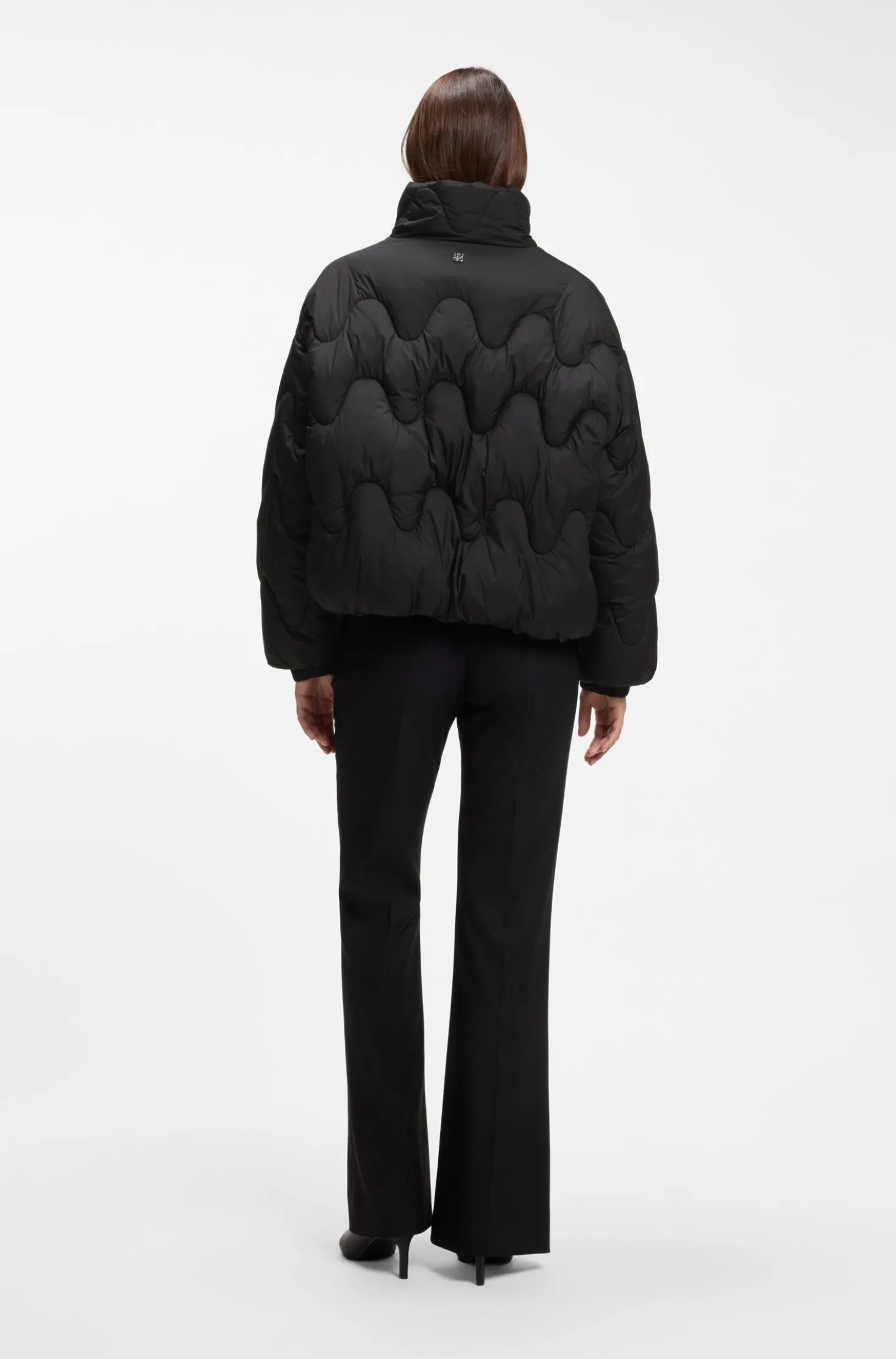 Wattierte Relaxed-Fit Jacke aus wasserabweisendem Gewebe