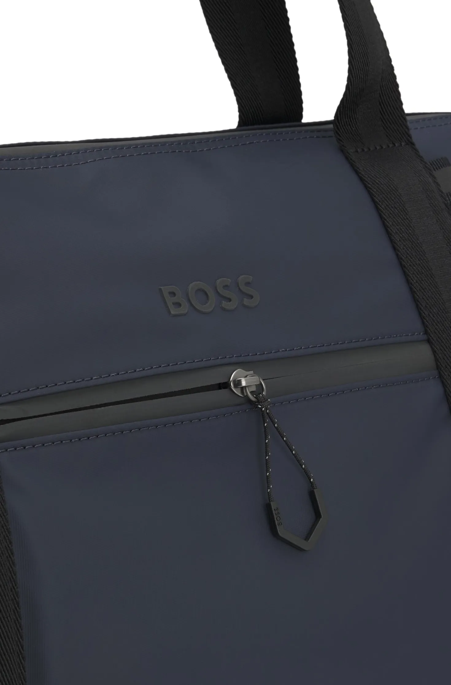Weekender aus Kunstleder mit reflektierenden Details