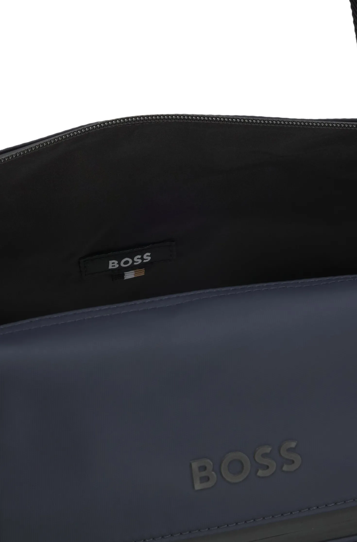 Weekender aus Kunstleder mit reflektierenden Details
