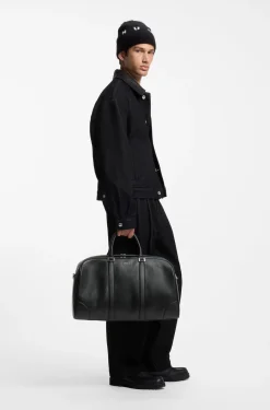 Weekender mit Beschlägen in Silber-Optik