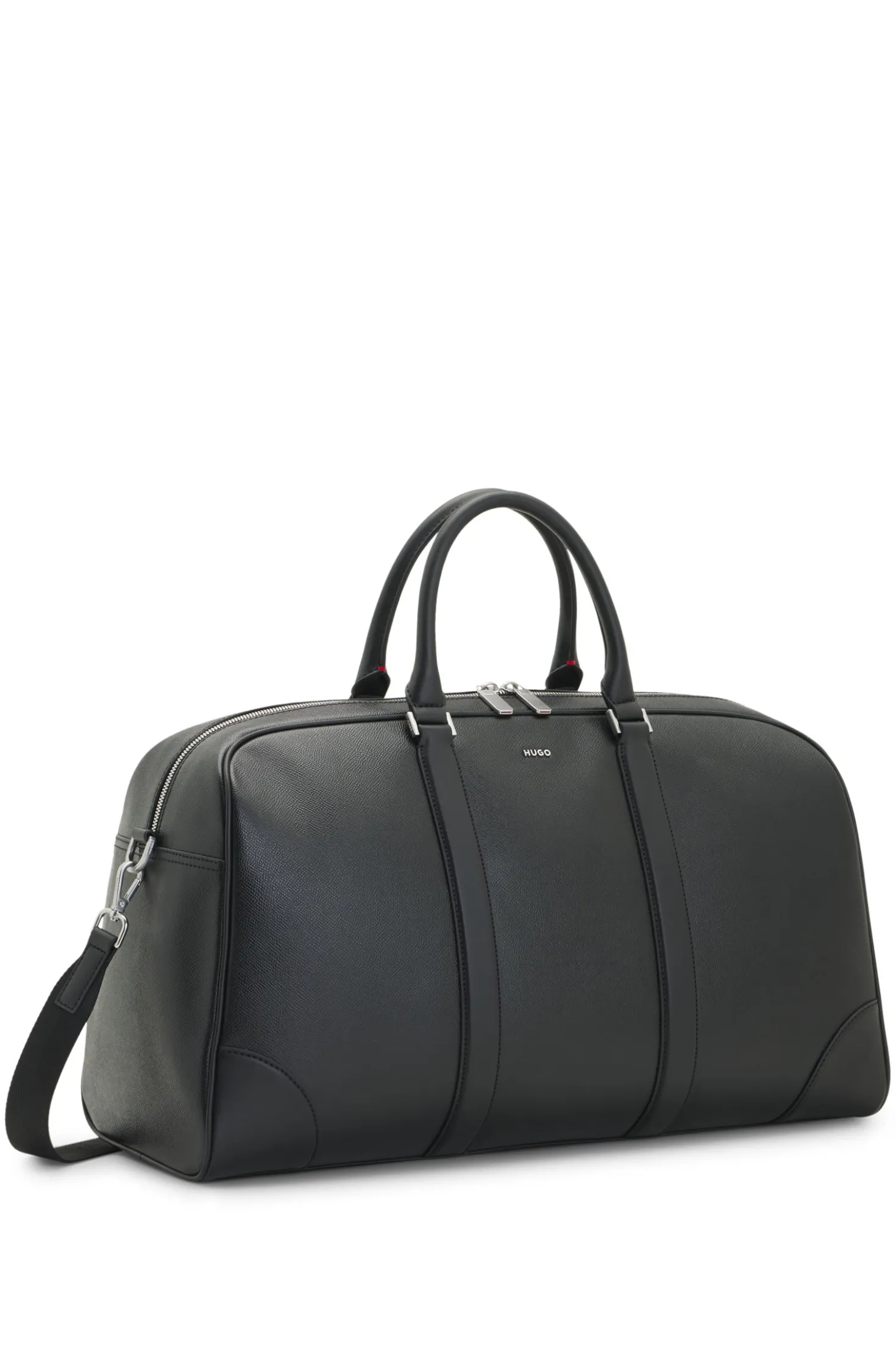 Weekender mit Beschlägen in Silber-Optik