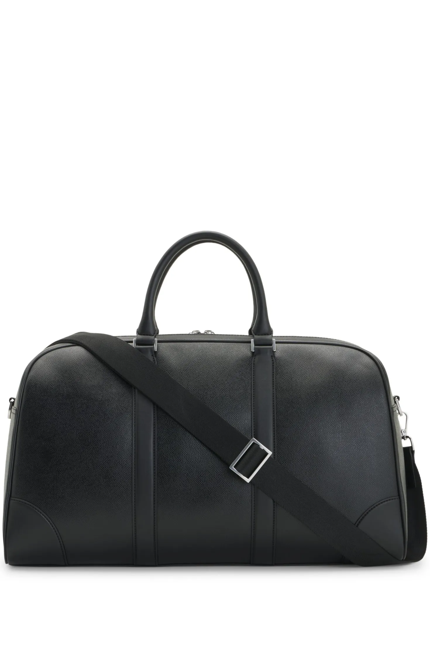 Weekender mit Beschlägen in Silber-Optik