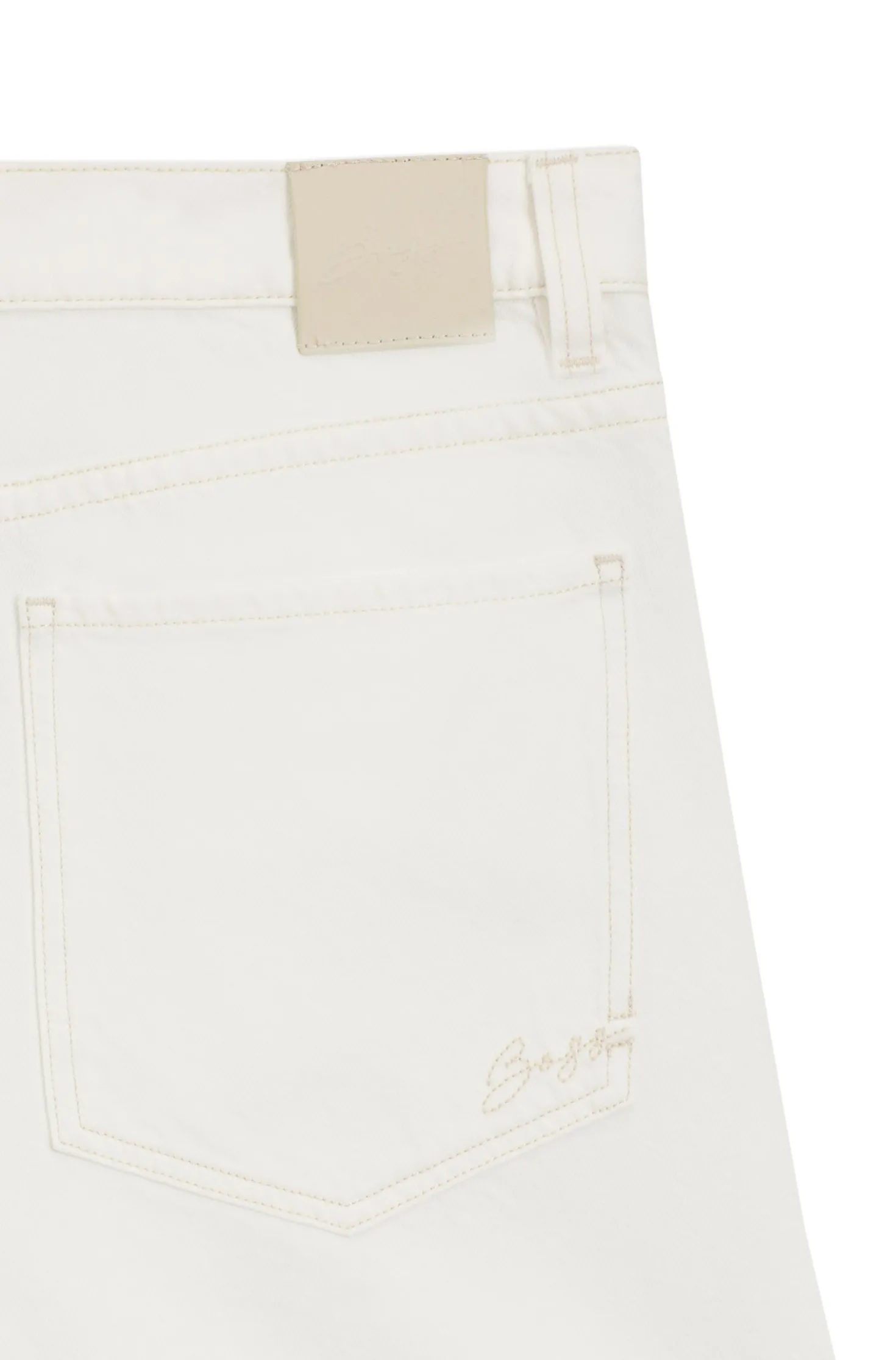 Weiße Relaxed-Fit Jeans aus festem Denim