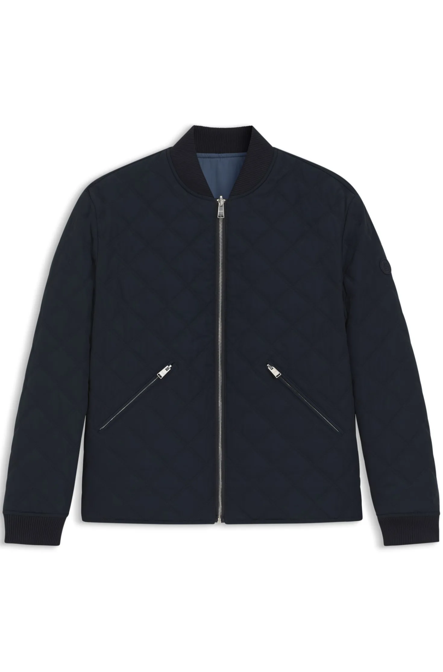 Wendbare Jacke mit Absteppungen und wasserabweisendem Finish