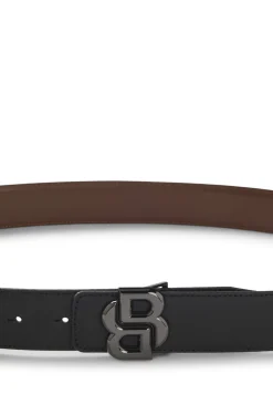Wendegürtel aus italienischem Leder mit Double-B-Monogramm-Schließe