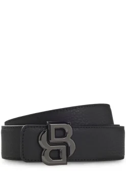 Wendegürtel aus italienischem Leder mit Double-B-Monogramm-Schließe