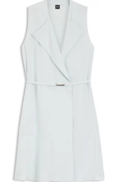 Wickelkleid mit Gürtel aus softem Krepp