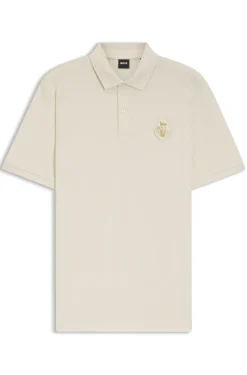 Year of the Horse Poloshirt aus Baumwoll-Piqué mit Logo-Artwork