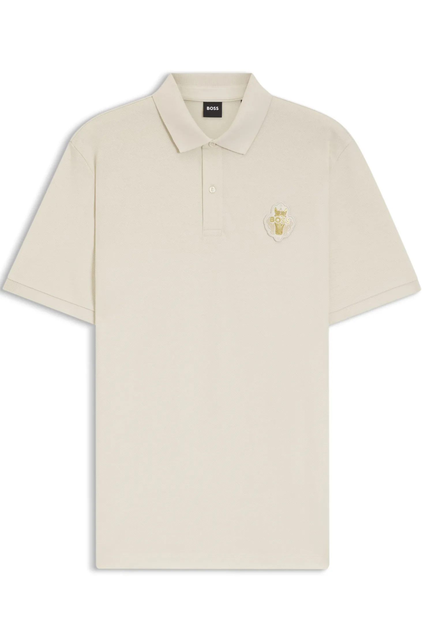 Year of the Horse Poloshirt aus Baumwoll-Piqué mit Logo-Artwork