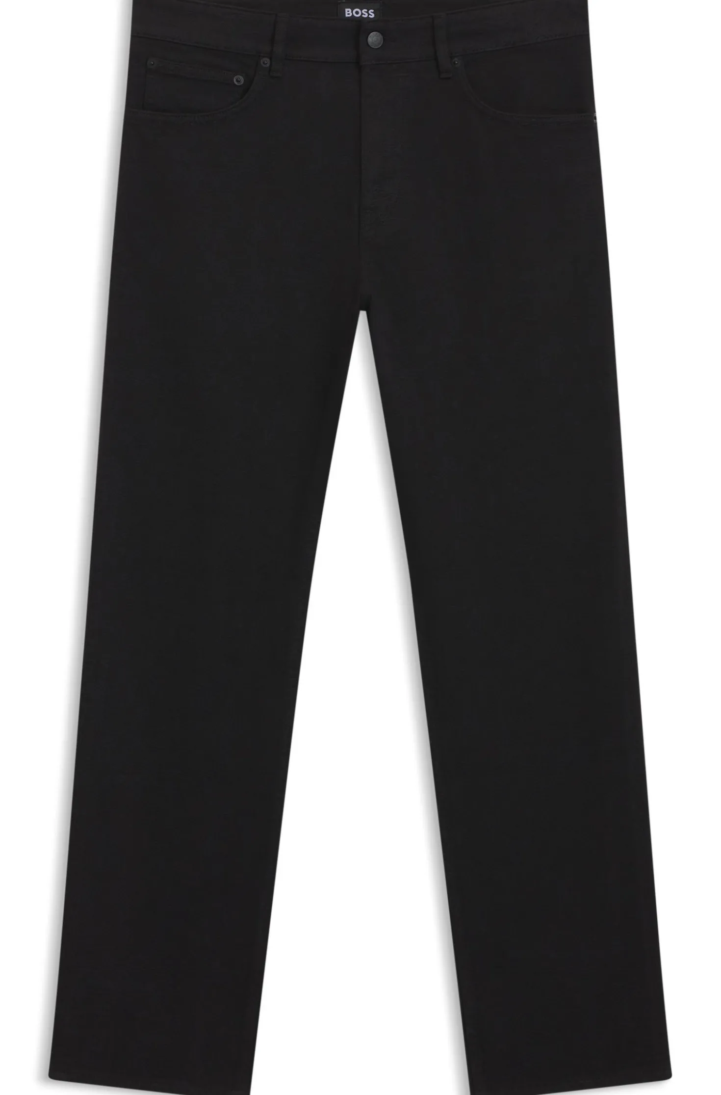 Year of the Horse Tapered-Fit Jeans aus schwarzem Denim mit gelasertem Muster