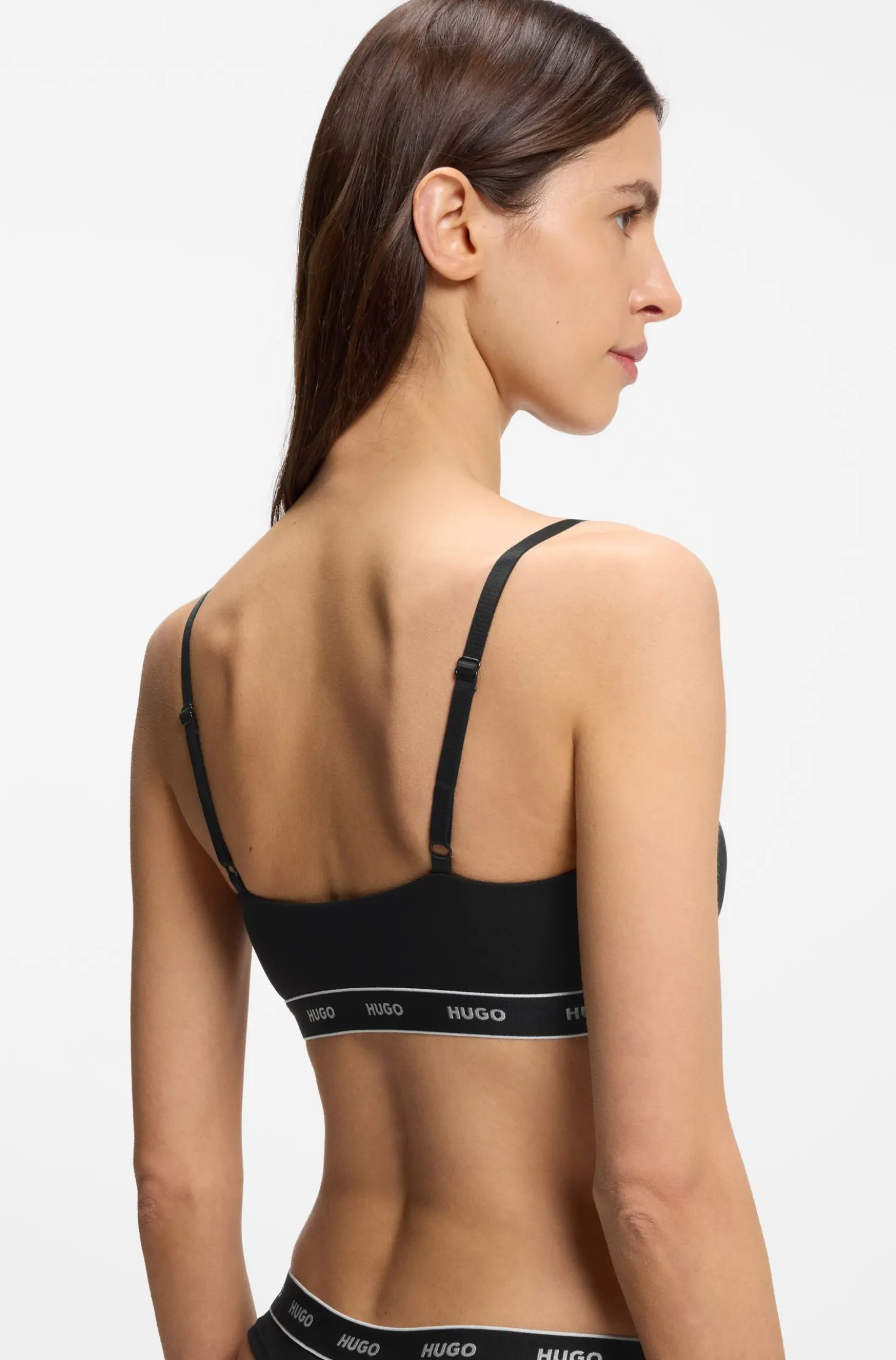 Zweierpack Bralettes aus Stretch-Baumwolle